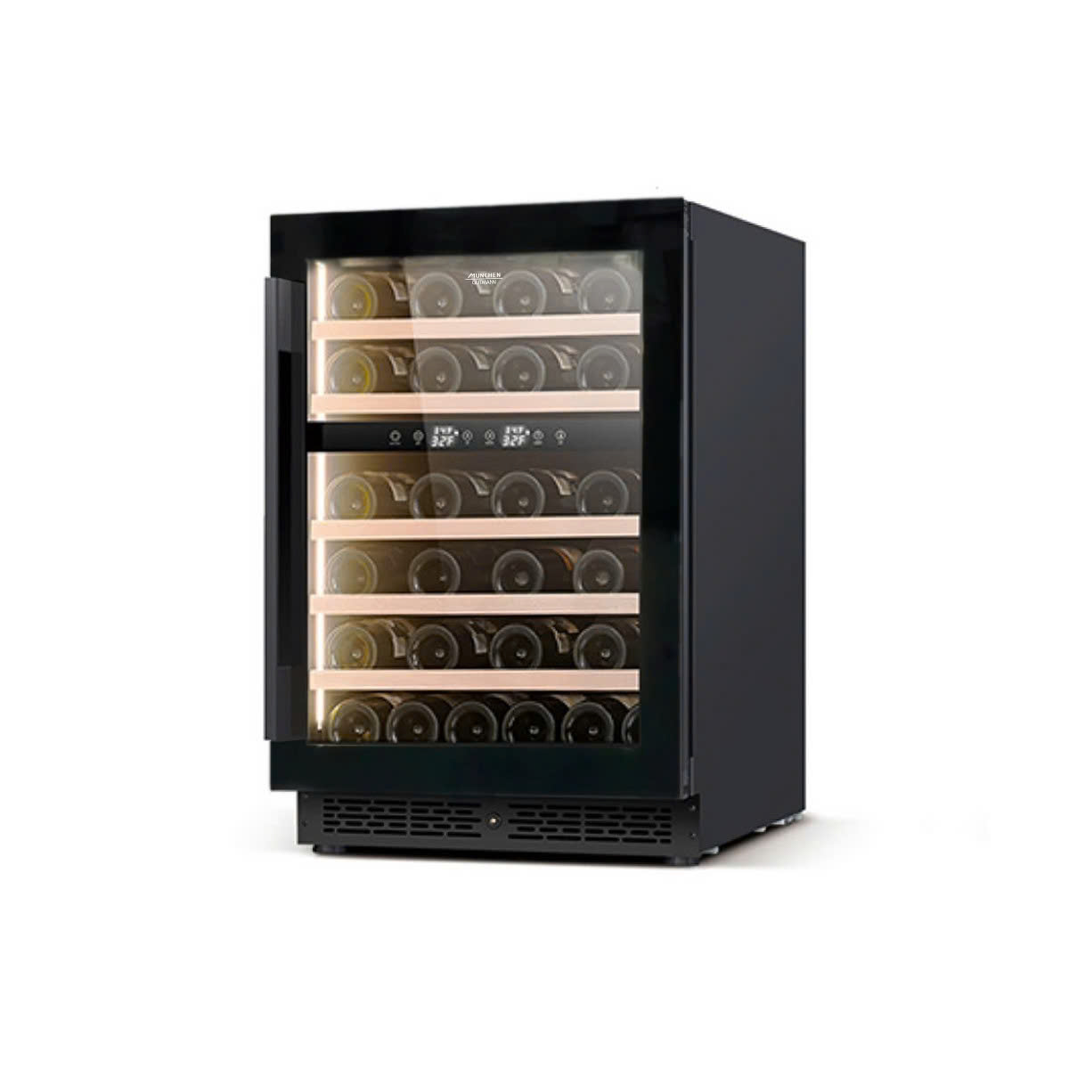 Tủ rượu vang MWC02ZB (~34 chai Standard Bordeaux 750ml - 2 vùng nhiệt độ)