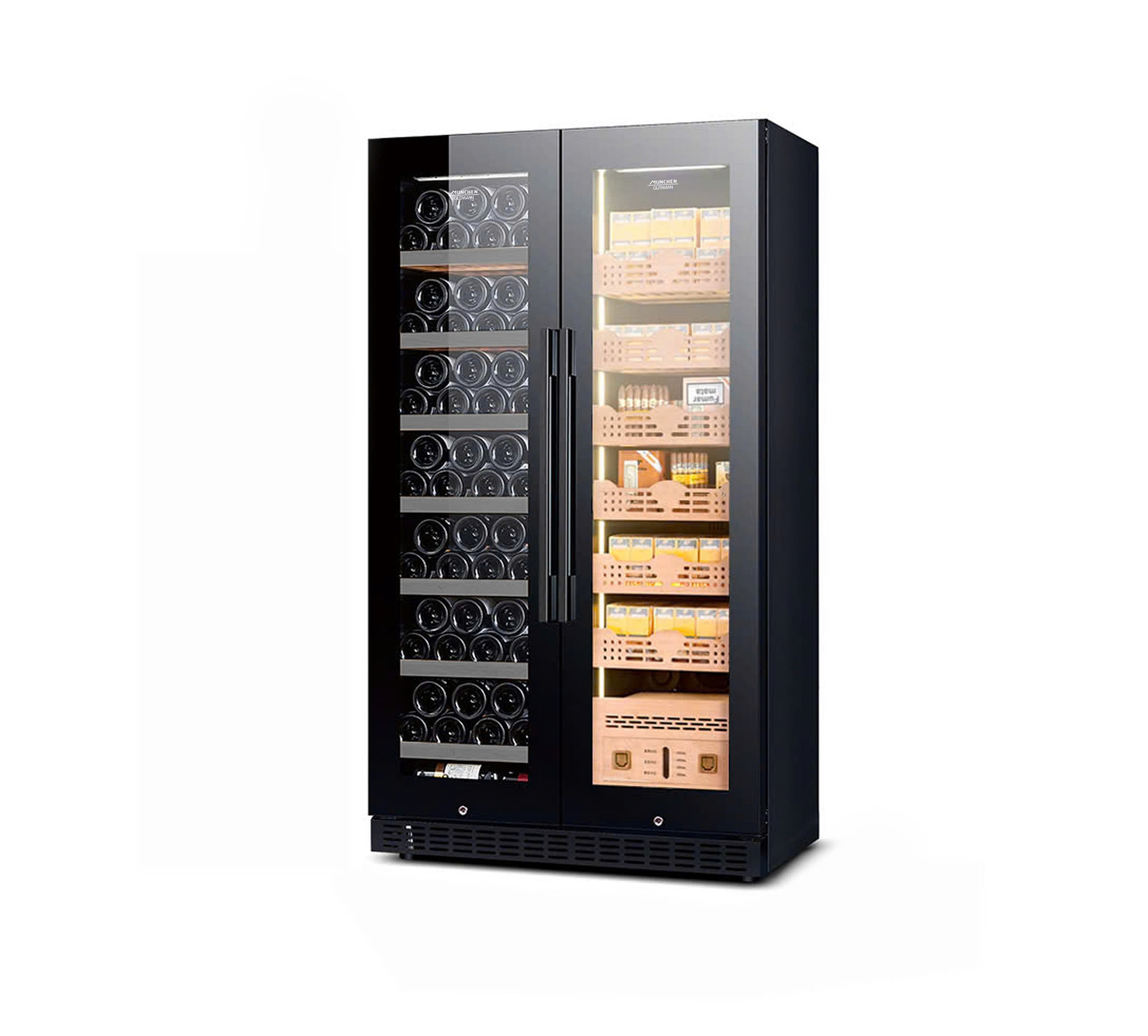 Tủ side by side MWSET532 (2 vùng wine + cigar - ~53 chai + 1300 điếu cigar)